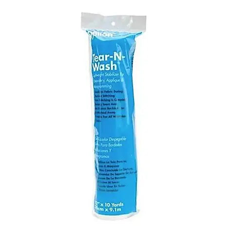 2303PKG - Tear N Wash 12" x 10 yd White Stabilizer PKG