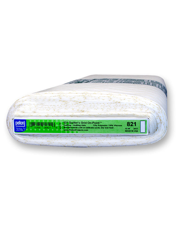 821 - Quilters Grid On Point 45 in x 25 yds Bolt