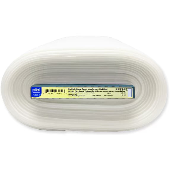 FF79F2 - Pellon Flex-Foam 2-Sided Fusible Stabilizer, 20" x 60" PKG