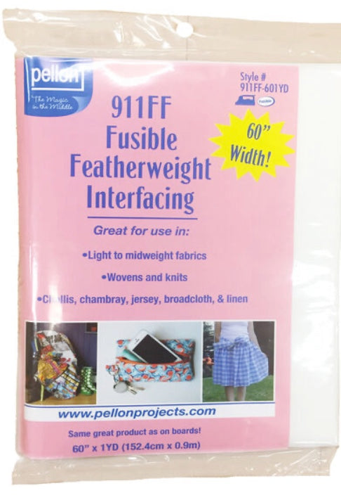 911FF-601Yd -  Fusible Featherweight Interfacing 60 in x 1 yard